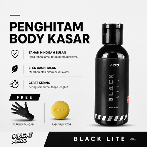 Aero Black - penghitam trim dan plastik kendaraan