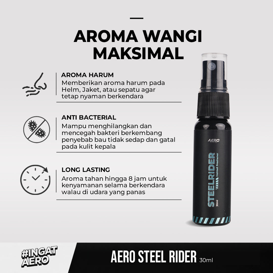 Aero Steel Rider - parfum helm antibakteri